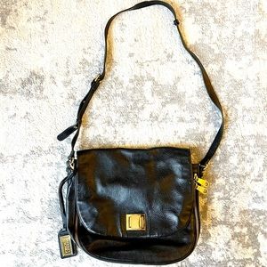 Badgley Mischka Black Leather Crossbody
